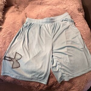 Light blue ice under armour shorts (L)
